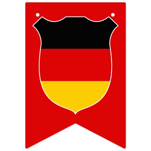 Deutschland Flagge Escutcheon Red Black Gold Patri (Zweite Fahne)