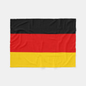 Deutschland-Flagge Fleecedecke (Vorderseite (Horizontal))