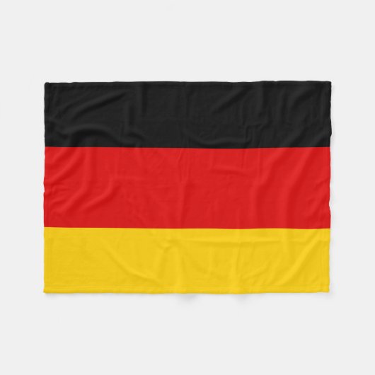 Deutschland-Flagge Fleecedecke (Vorderseite (Horizontal))