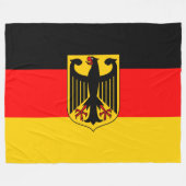 Deutschland-Flagge Fleecedecke (Vorderseite (Horizontal))