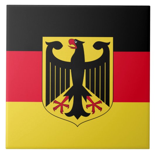 Deutschland-Flagge Fliese (Vorderseite)