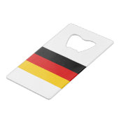Deutschland - Flagge Geldbeutel Flaschenöffner (Vorderseite Schrägansicht)