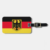 Deutschland-Flagge Gepäckanhänger (Vorderseite horizontal)