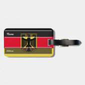 Deutschland-Flagge Gepäckanhänger (Rückseite horizontal)