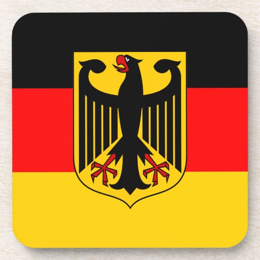 Deutschland-Flagge Getränkeuntersetzer (Vorderseite)
