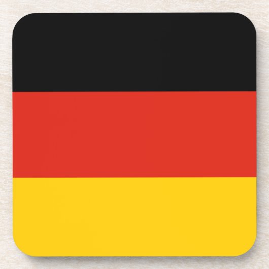 Deutschland-Flagge Getränkeuntersetzer (Vorderseite)