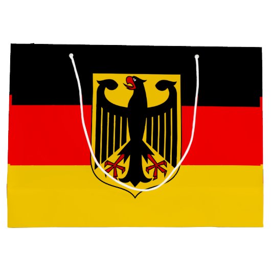 Deutschland-Flagge Große Geschenktüte (Rückseite)