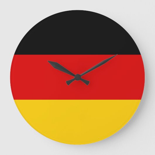 Deutschland-Flagge Große Wanduhr (Vorderseite)