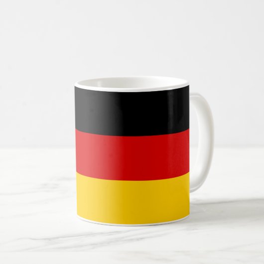 Deutschland-Flagge Kaffeetasse (VorderseiteRechts)