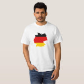 Deutschland Flagge-Karte T-Shirt (Vorne ganz)