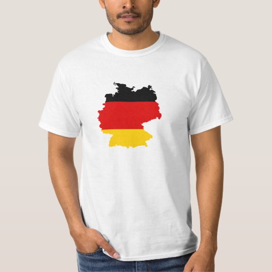 Deutschland Flagge-Karte T-Shirt (Vorderseite)