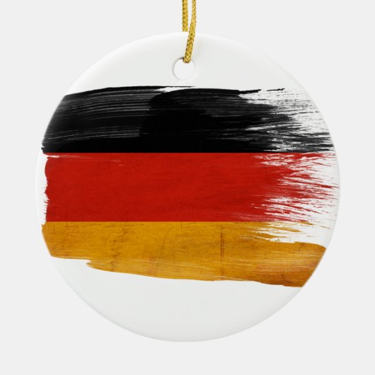 Deutschland-Flagge Keramik Ornament (Vorne)