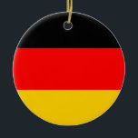 Deutschland-Flagge Keramik Ornament<br><div class="desc">Deutschland Flaggenschmuck. Sie können Ihren eigenen Text oder Ihre eigene Grafik hinzufügen,  indem Sie auf "Weiter anpassen" klicken</div>