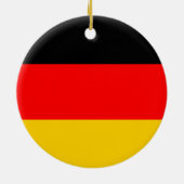 Deutschland-Flagge Keramik Ornament (Hinten)