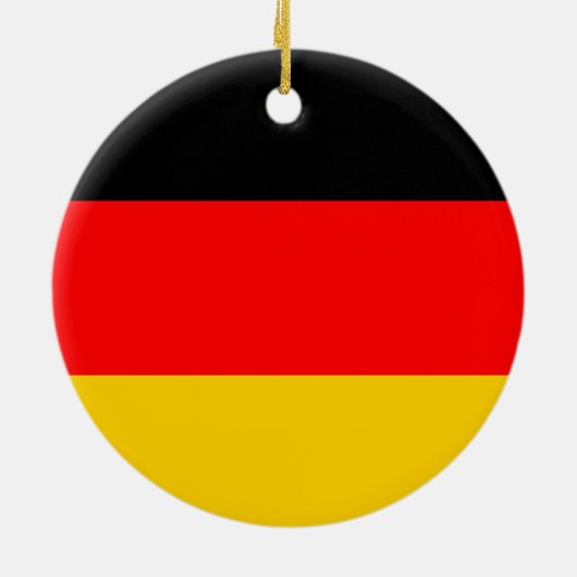 Deutschland-Flagge Keramik Ornament (Hinten)