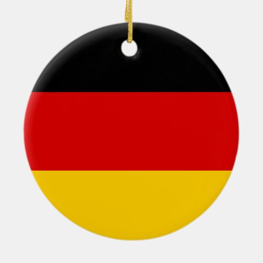 Deutschland-Flagge Keramikornament (Hinten)