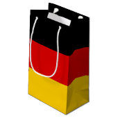 Deutschland-Flagge Kleine Geschenktüte (Rückseite Schrägansicht)