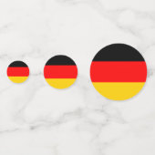 Deutschland-Flagge Konfetti (Rückseiten)