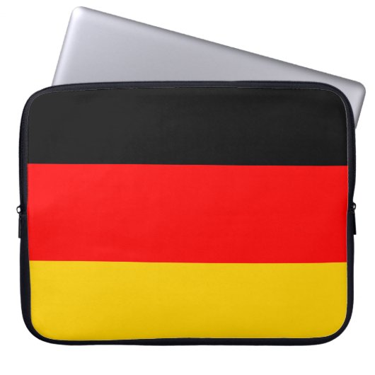 Deutschland-Flagge Laptopschutzhülle (Vorderseite)