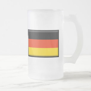 Deutschland-Flagge Mattglas Bierglas
