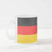 Deutschland-Flagge Mattglastasse (Links)