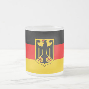 Deutschland-Flagge Mattglastasse