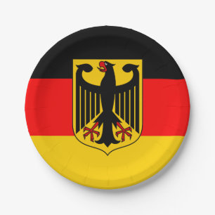 Deutschland-Flagge Pappteller