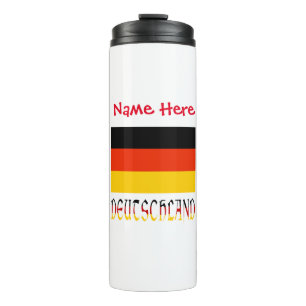 Deutschland Flagge Personalisiert Thermosbecher