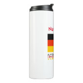 Deutschland Flagge Personalisiert Thermosbecher (Nach links gedreht)