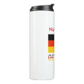 Deutschland Flagge Personalisiert Thermosbecher (Nach links gedreht)