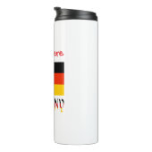 Deutschland Flagge Personalisiert Thermosbecher (Nach rechts gedreht)