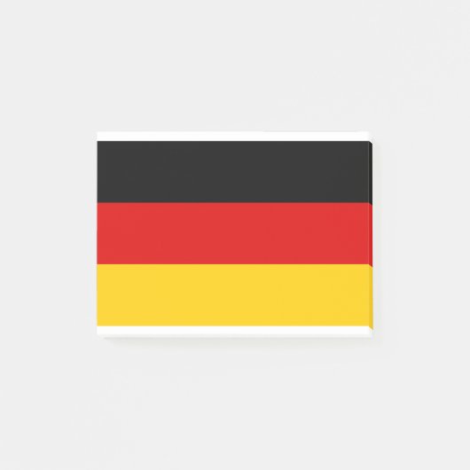 Deutschland-Flagge Post-it Klebezettel (Vorderseite)