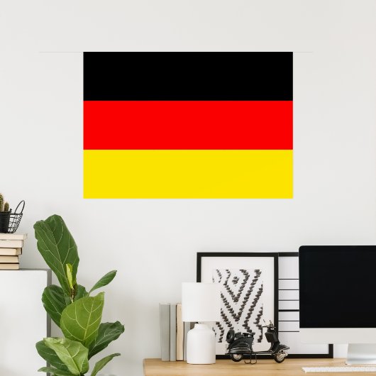 Deutschland-Flagge Poster (Heimbüro)