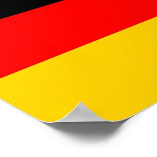 Deutschland-Flagge Poster (Ecke)