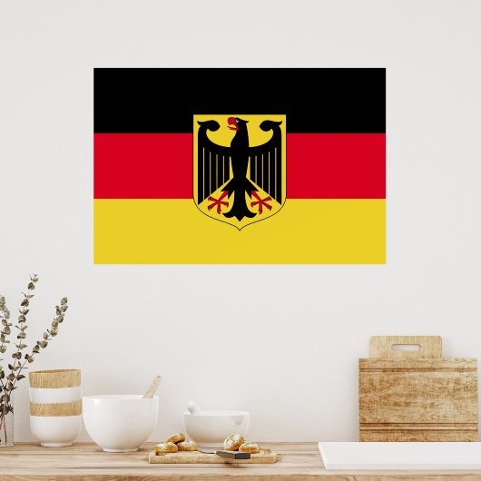 Deutschland-Flagge Poster (Küche)