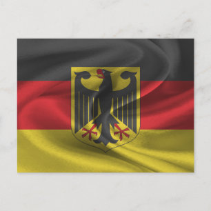 Deutschland-Flagge Postkarte