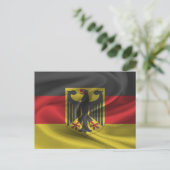 Deutschland-Flagge Postkarte (Stehend Vorderseite)