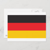 Deutschland-Flagge Postkarte (Vorne/Hinten)