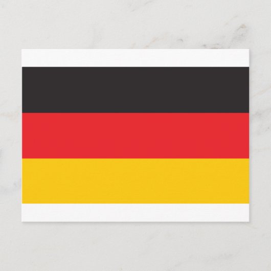 Deutschland-Flagge Postkarte (Vorderseite)