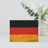 Deutschland-Flagge Postkarte (Stehend Vorderseite)