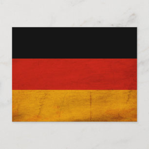 Deutschland-Flagge Postkarte