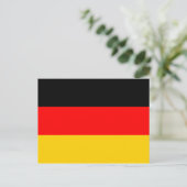 Deutschland-Flagge Postkarte (Stehend Vorderseite)