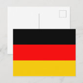 Deutschland-Flagge Postkarte (Vorne/Hinten)