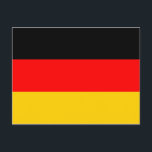 Deutschland-Flagge Postkarte<br><div class="desc">Deutschland Flaggenpostkarte. Sie können Ihren eigenen Text oder Ihre eigene Grafik hinzufügen,  indem Sie auf "Weiter anpassen" klicken</div>