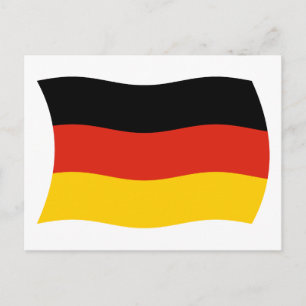 Deutschland Flagge Postkarte