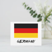 Deutschland-Flagge Postkarte (Stehend Vorderseite)