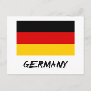 Deutschland-Flagge Postkarte