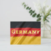 Deutschland-Flagge Postkarte (Stehend Vorderseite)