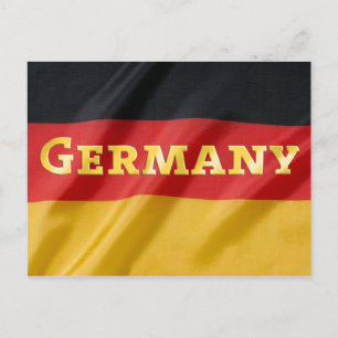 Deutschland-Flagge Postkarte
