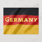 Deutschland-Flagge Postkarte (Vorderseite)